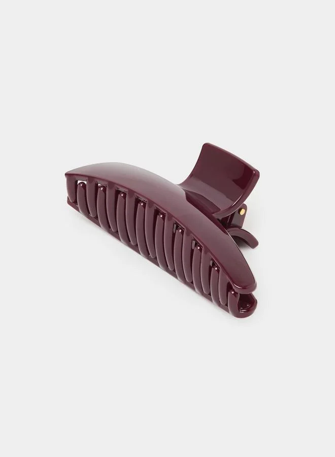 ستايلي Burgundy Glossy Hair Claw