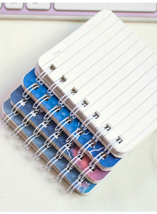 A7 Spiral Bound Notebook With 80 Sheets, 4 Random Cute Patterns For Choice - Image 5