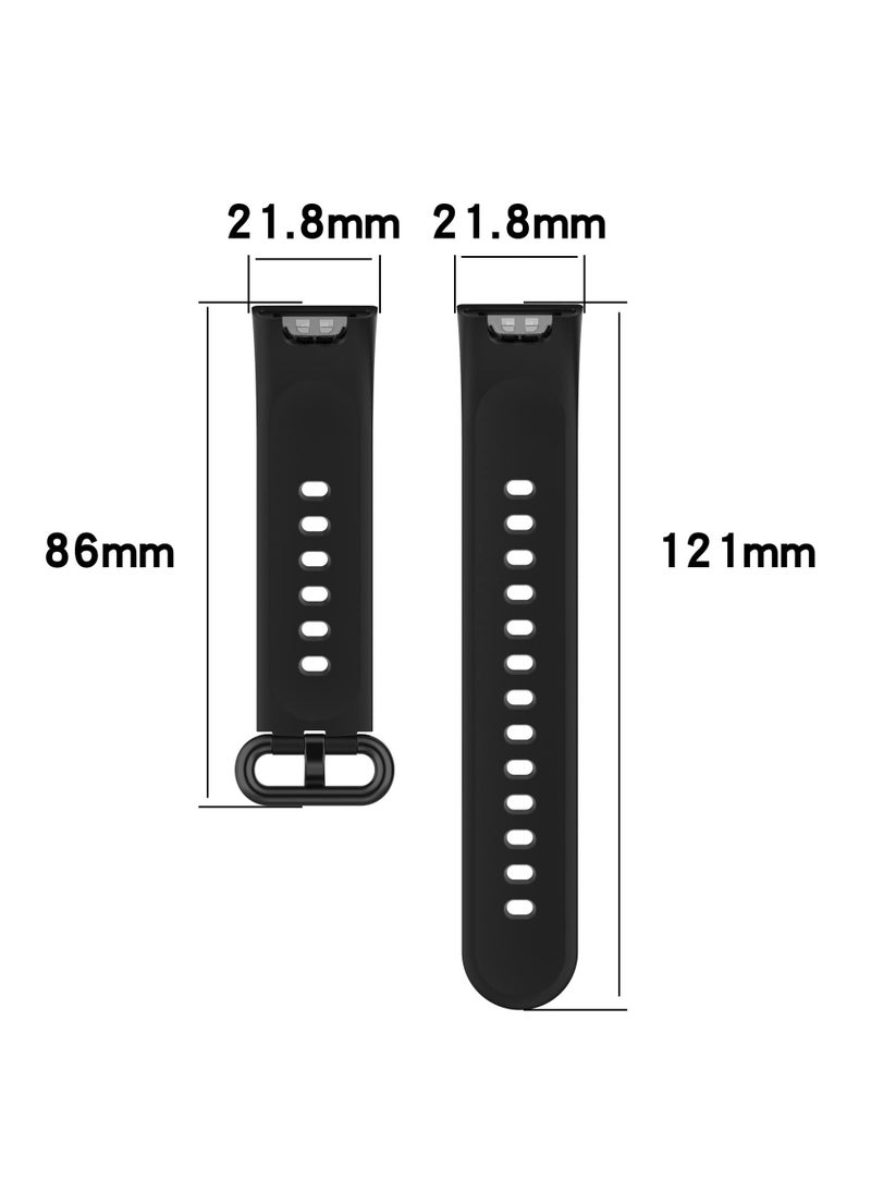 Excefore مجموعة من 4 أحزمة متوافقة مع Redmi Watch 1 Lite/Redmi Watch 1/Xiaomi Mi Watch Lite 1، سوار رياضي بديل من السيليكون الناعم بشريط ملون  - Image 2