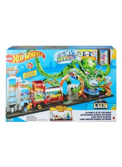 Hot Wheels City Ultimate Octo Car Wash Playset with Water Tanks