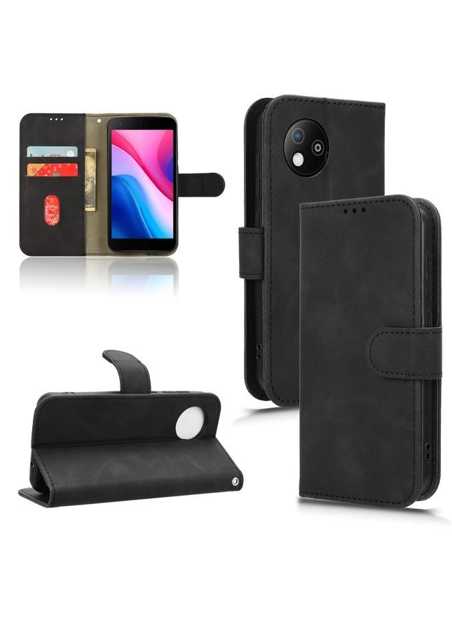 The Bros Case For ZTE Blade A35 Lite Skin Feel Magnetic Flip Leather Phone Case