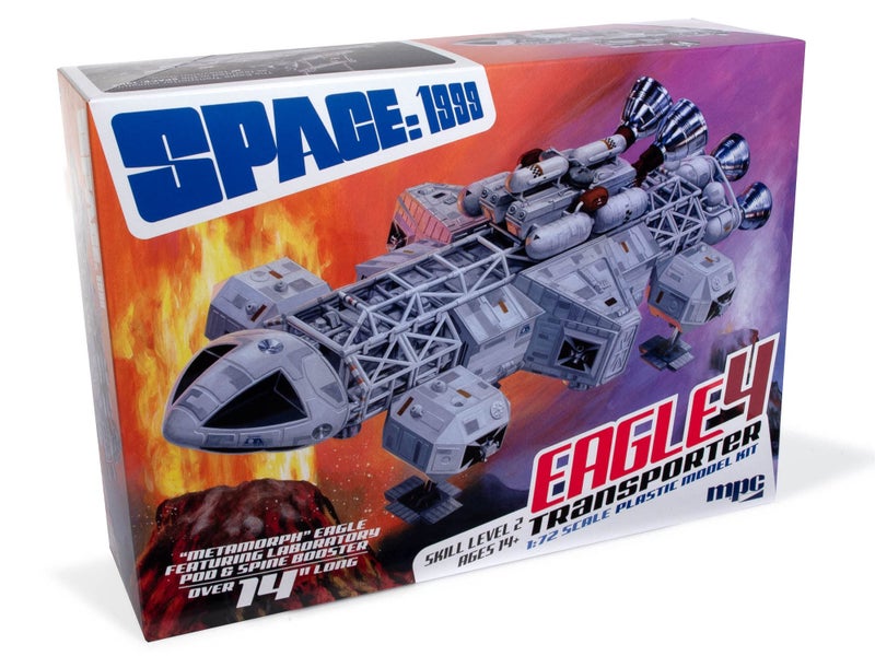 MPC 14 Space1999 Eagle 4 Featuring Lab Pod  Spine Booster 172 Scale Model Kit