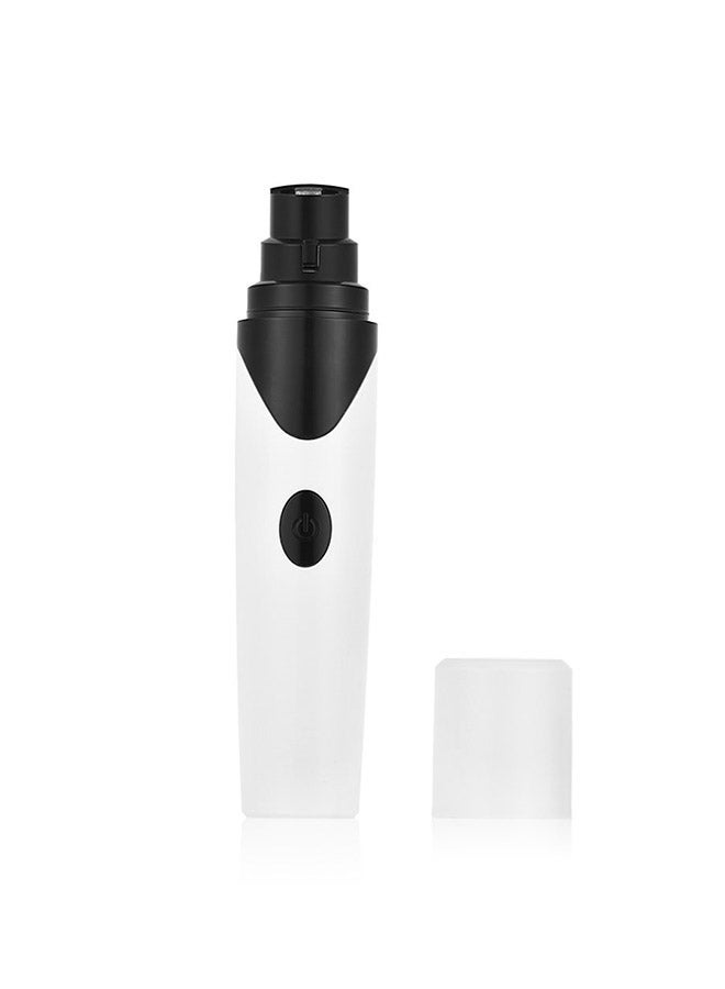 NIBEMINENT Electric Pet Nail Grinder And Clipper White/Black - Image 3