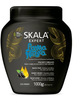 SKALA Skala Original Black Mud Activated Charcoal D-Panthenol and Vitamin E Treatment Cream - Revitalizing Hair Care for Dark and Lifeless Hair 1000g  - Image 1