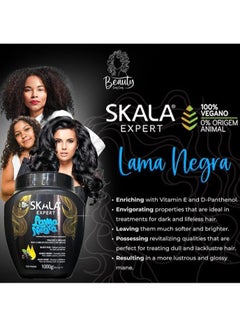 SKALA Skala Original Black Mud Activated Charcoal D-Panthenol and Vitamin E Treatment Cream - Revitalizing Hair Care for Dark and Lifeless Hair 1000g  - Image 5