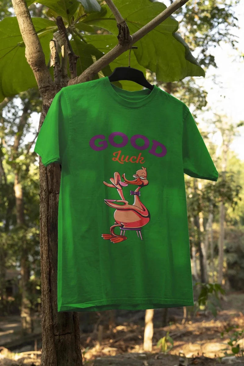دوغ فش Oversize Cotton Combed Basic Salas Comfortable Brown T-Shirt