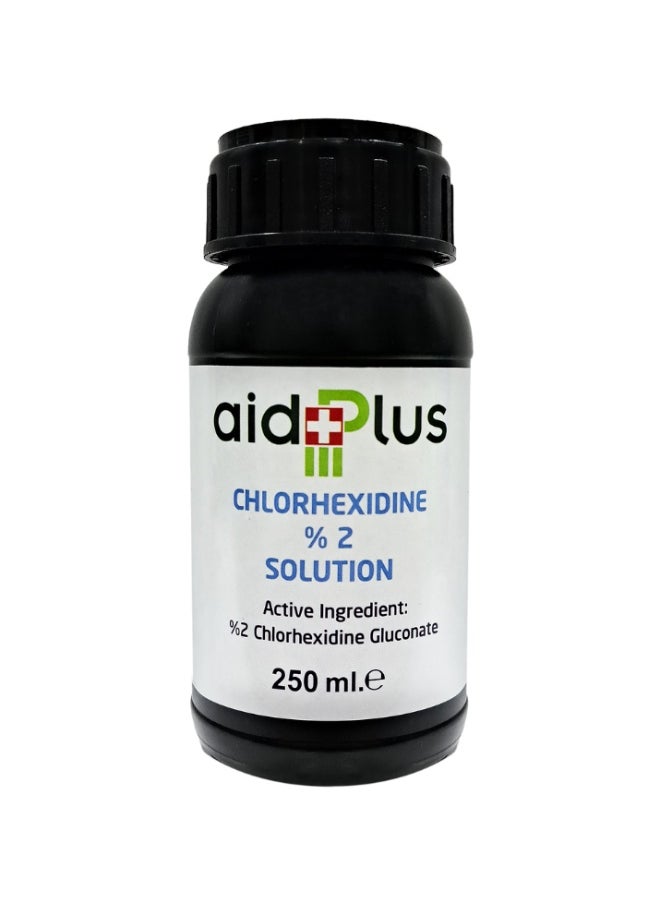 AID PLUS Chlorhexidine - 250Ml Antiseptic Solution For Effective Germ Protection And Skin Care - Sku: 60147 