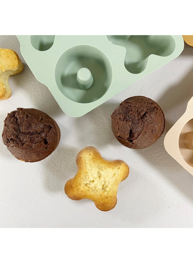 Minikoioi 2 Pieces Xoxo Cake Silicone Mold River Green And Powder Grey - Image 4