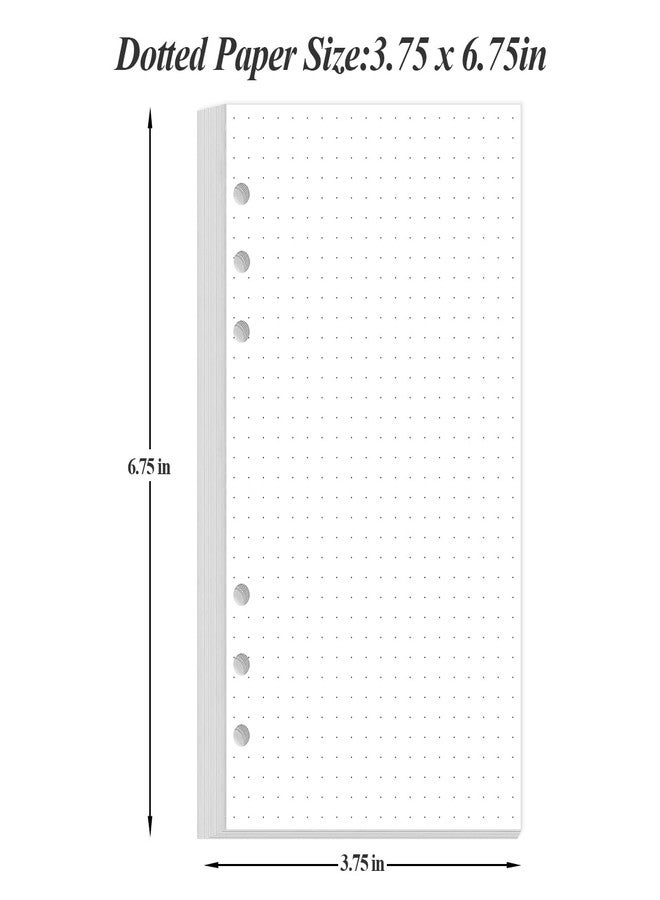 Yaridar A6 Dotted Paper Refills - Grid Dot Paper for Filofax Personal Binders, 6 Holes Punched, 100 Sheets/200 Pages,100gsm, 3.75'' x 6.75'' - Image 3