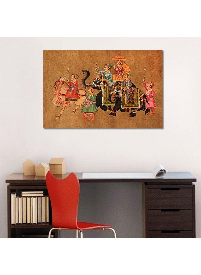 Tamatina Tamatina Rajasthani Canvas Painting|The Prince |Size-24X16 Inches.g61