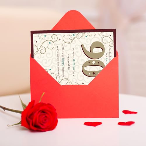 FANCYLUCKY Happy 90th Birthday Card Gifts for Women Men, Unique Bday Greeting Gifts for 90 Year Old Woman Man, Funny 90th Birthday Decoration for Grandpa Grandma Dad Mom - Image 5