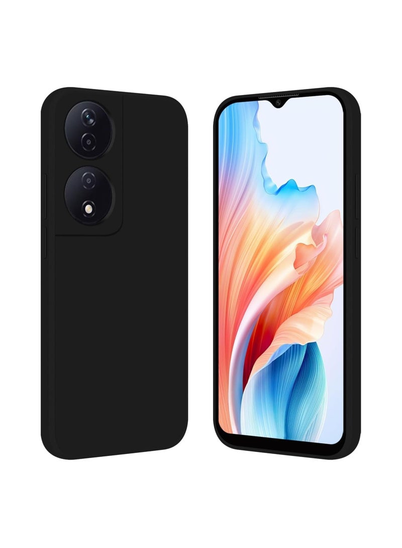 غطاء TPU رقيق مع حماية الكاميرا مضاد للخدش يناسب مرونة الهاتف لهونر X7b أسود - Image 1
