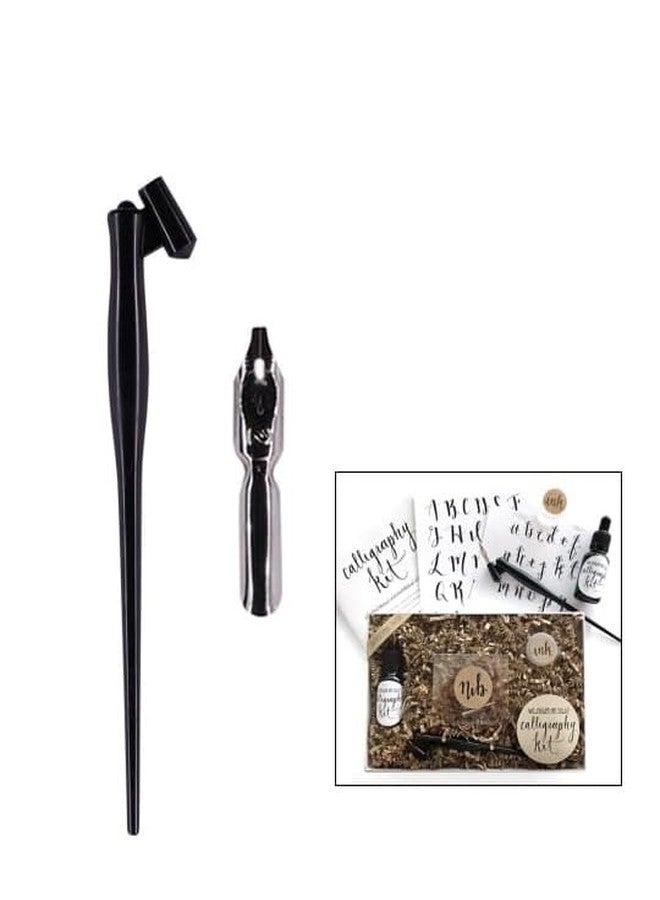 Dip Pen Oblique Calligraphy Pen Holder Set Of 1,Black - Image 3