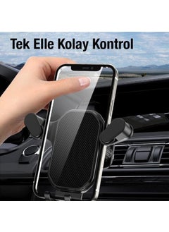 Polham Universal Phone Holder with In-Car Ventilation Inlet, Triangle Design Lock System Anti-Vibration Holder  - Image 2