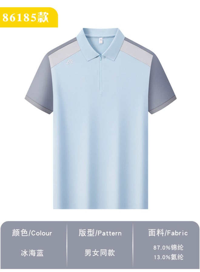 Uv Protection Golf Shirts Men's And Women's Half-zip Sports Golf Apparel Quick-dry Short Sleeve Golf Clothing Customization