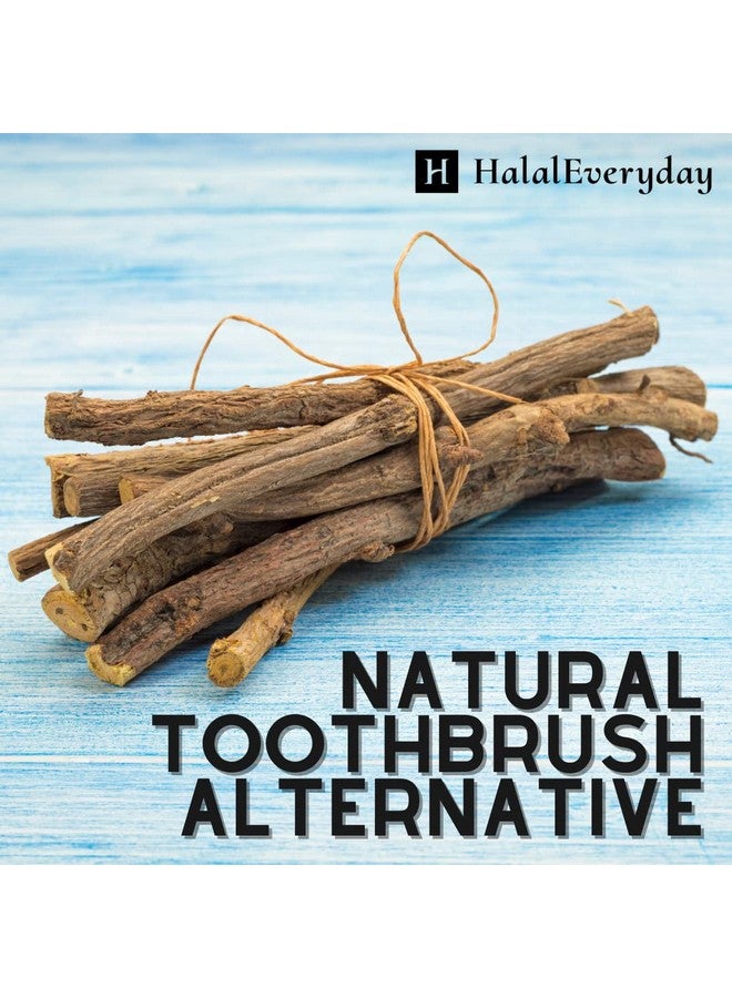 HalalEveryDay African Chew Sticks - Natural Licorice Root Sticks - 100 Grams (1/4 lb) Approximately 10-15 Sticks - Individual Sticks are 6-8 inches Long - All Natural, Vegan, Halal - Image 3