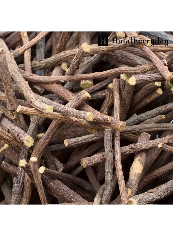 HalalEveryDay African Chew Sticks - Natural Licorice Root Sticks - 100 Grams (1/4 lb) Approximately 10-15 Sticks - Individual Sticks are 6-8 inches Long - All Natural, Vegan, Halal - Image 4