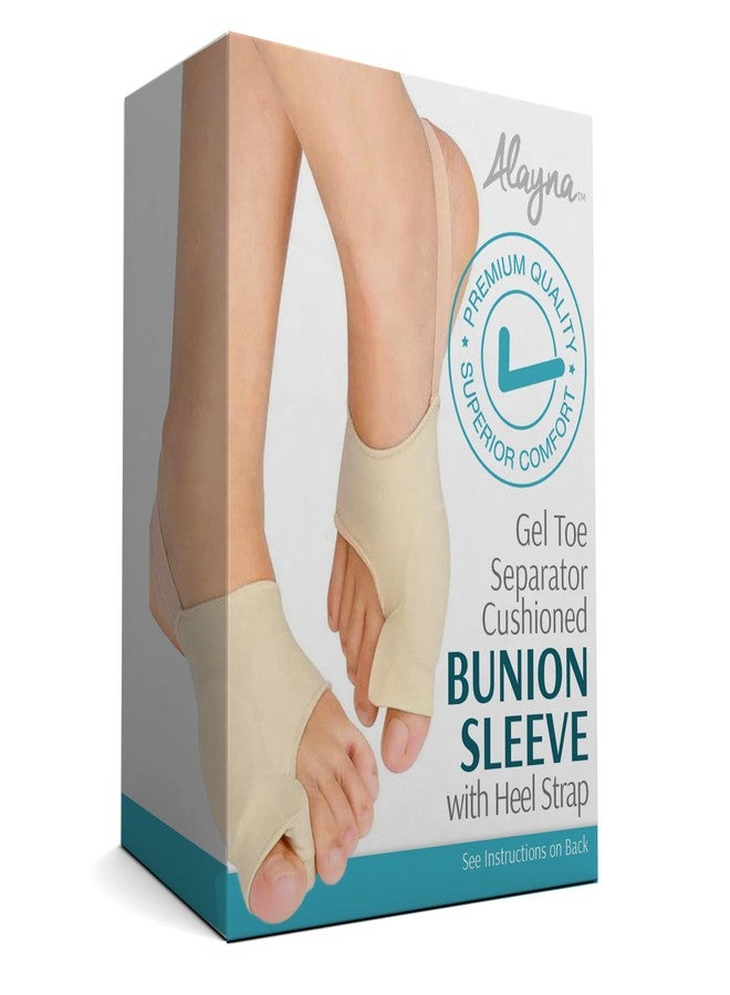 Alayna Bunion Corrector and Orthopedic Pain Relief Gel Pad Sleeve Toe Separator for Men and Women With Non-Slip Grip Insert and Heel Band Cushions Hammer Toe - Image 2
