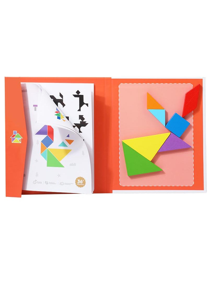 Y&D - Magnetic Tangram Intelligence Puzzle Building Blocks Toy - Image 1