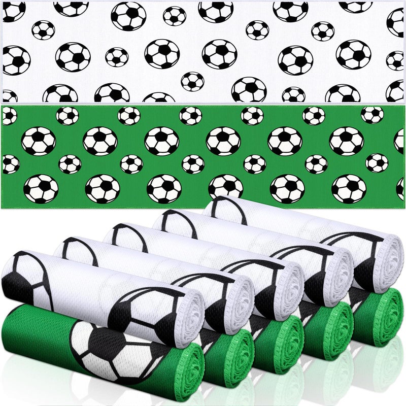 FuWeave 12 Pcs Sports Cooling Towels Baseball Basketball Softball Breathable Soccer Football Volleyball Microfiber Ice Towel Fast Drying for Party Favors Team Gift White40 x 12 Inch - Image 2