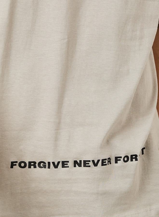 Styli Minimal Graphic Print Oversized Pure Cotton T-Shirt - Image 4