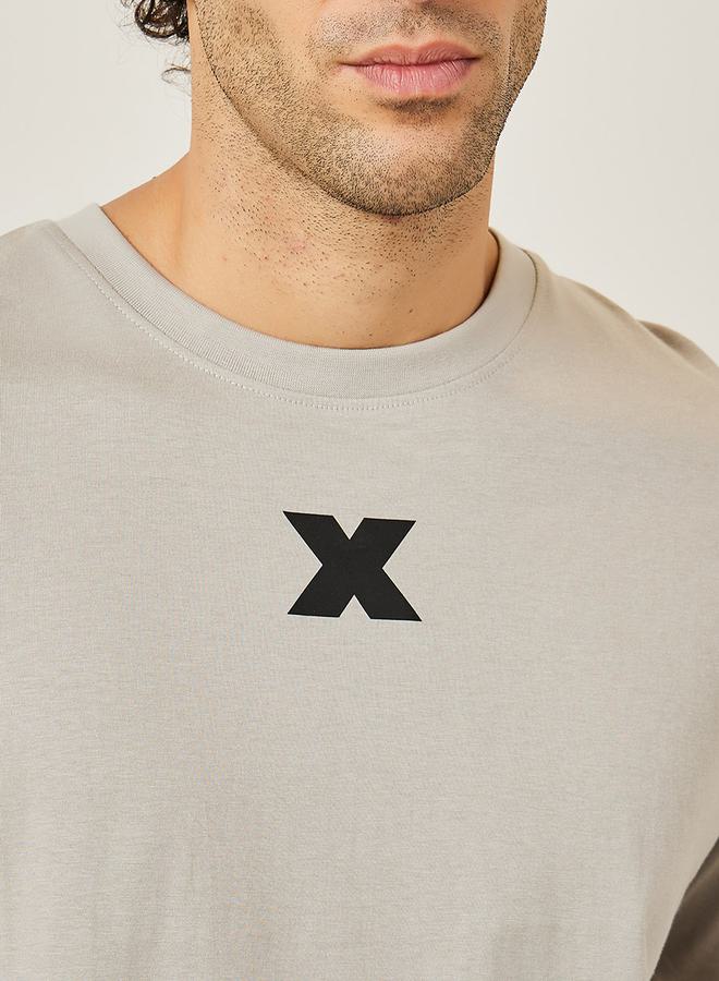 Styli Minimal Graphic Print Oversized Pure Cotton T-Shirt - Image 3