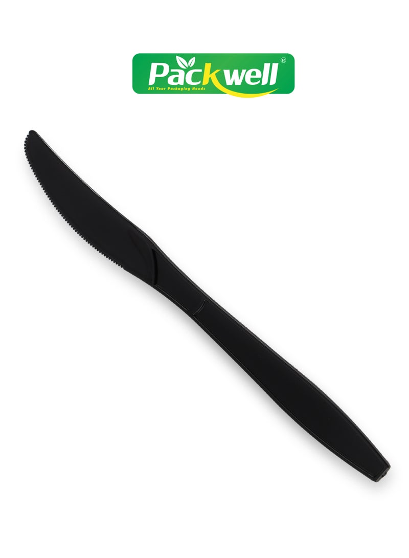 packwell Packwell Plastic HD Knife 50-Pieces, Black  - Image 5