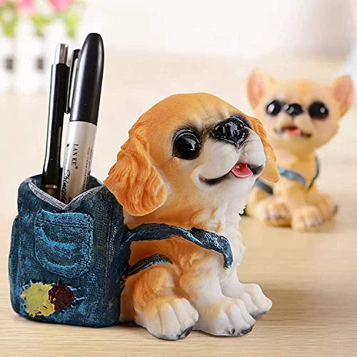 Storescent Cute Dog Decorative Pen Stand for Gift office Desk Kids Study Table, Multicolor - Image 1