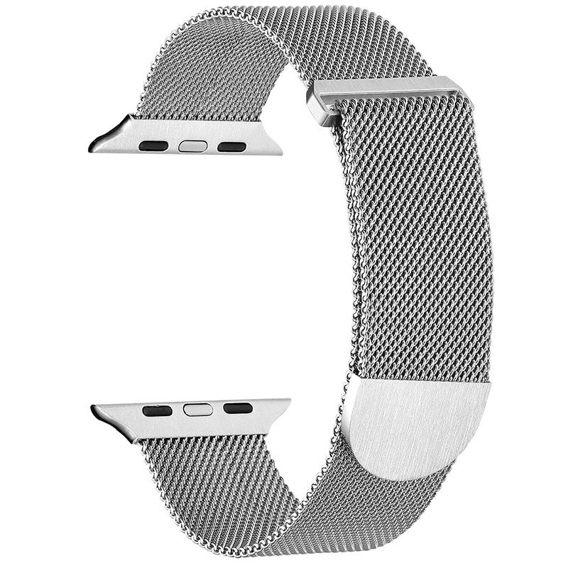 إيروريكس سوار ساعة Apple Watch Ultra 2 49 مم من المعدن المغناطيسي الميلاني (فضي) - Image 1