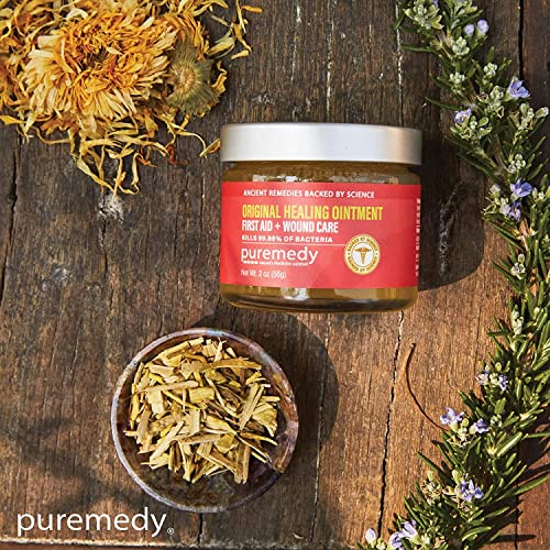Puremedy Original Healing Ointment - All Natural First Aid Salve for Wounds, Burns, Cuts, Bug Bites, Bed Sores, and Skin Irritations - Safe for Adults & Kids (2 oz) - Image 3