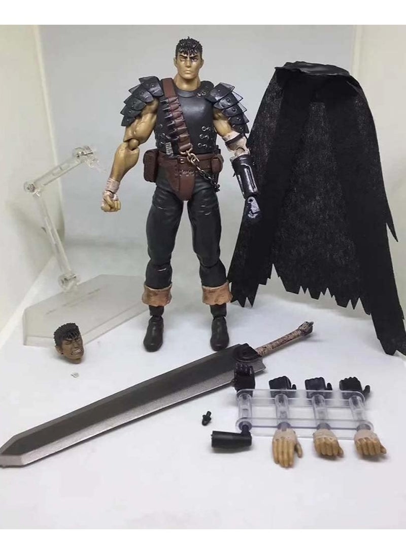 General Berserk Guts Figma Action Figure Toy With Accessories Movable Joints Anime Figures Statue Character Collection Cartoon Game Doll Model Desktop Decorations Party Gift  - Image 5