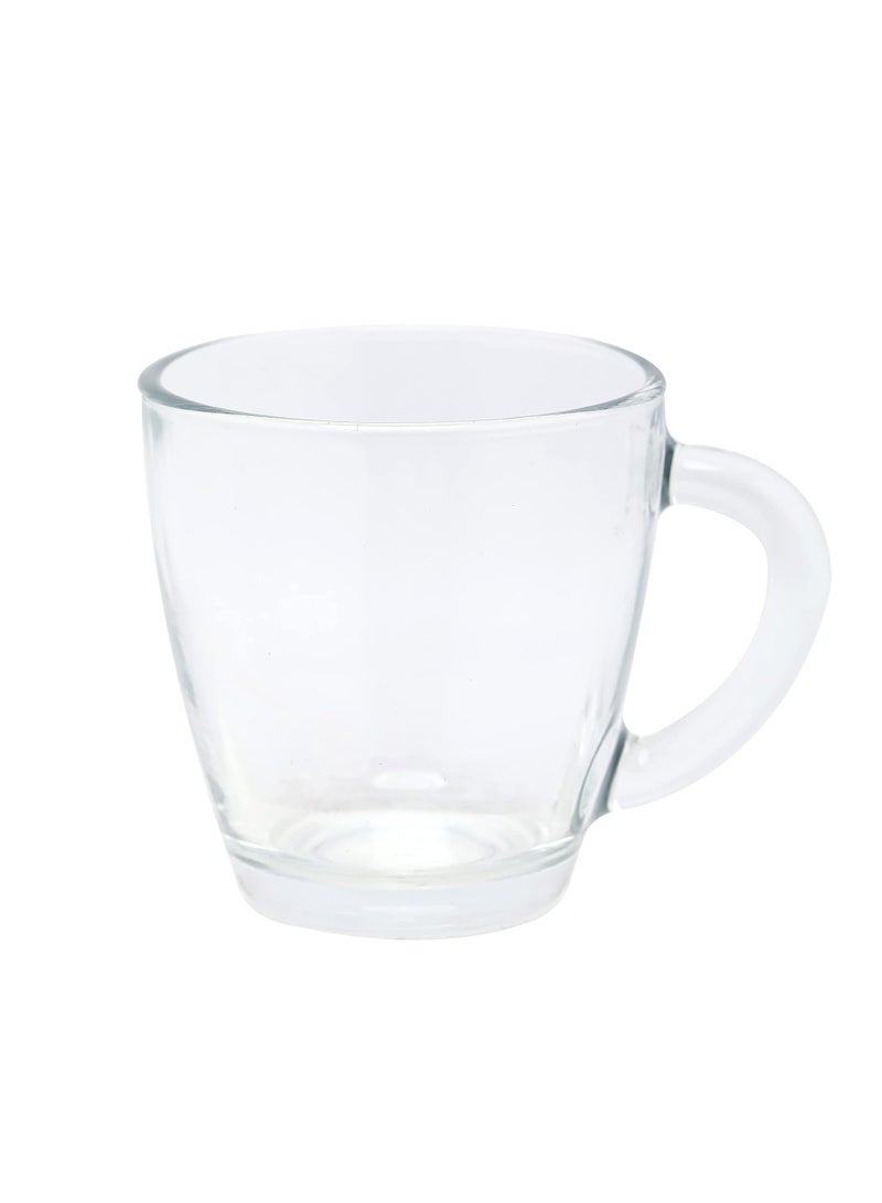LAV Vega 230cc Mug Set of 6 – Premium Glass Mugs for Coffee, Tea, and Hot Beverages - Image 2