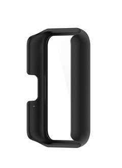 Generic Hard PC Case with Tempered Glass Screen Protector Compatible with Samsung Galaxy Fit 3 SM-R390 Watch Bumper Guard Protective Cover Touch Sensitive Film(Black)  - Image 5