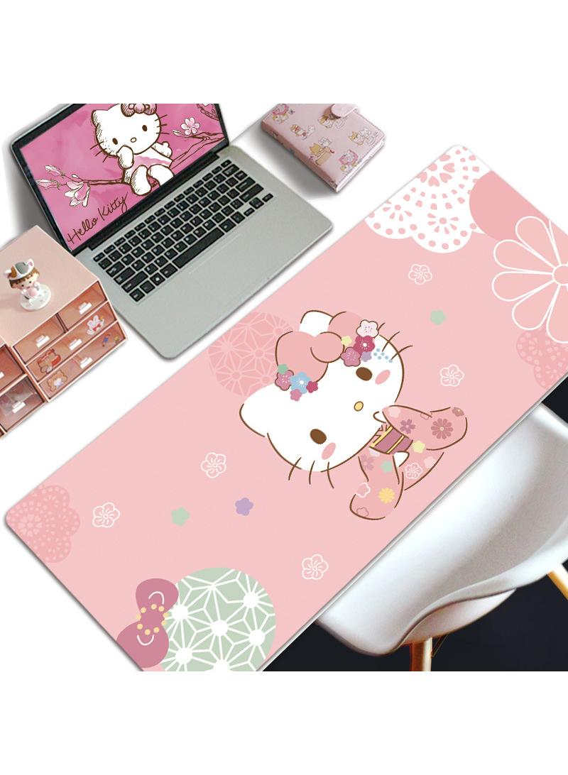 Y&D Hello Kitty Gift For Girls Gaming Mouse Pad Extended Large Mat Desk Pad Stitched Edges Mousepad Long Mouse Pad And Non-Slip Rubber Base Mice Pad 800X300X4mm - Image 1