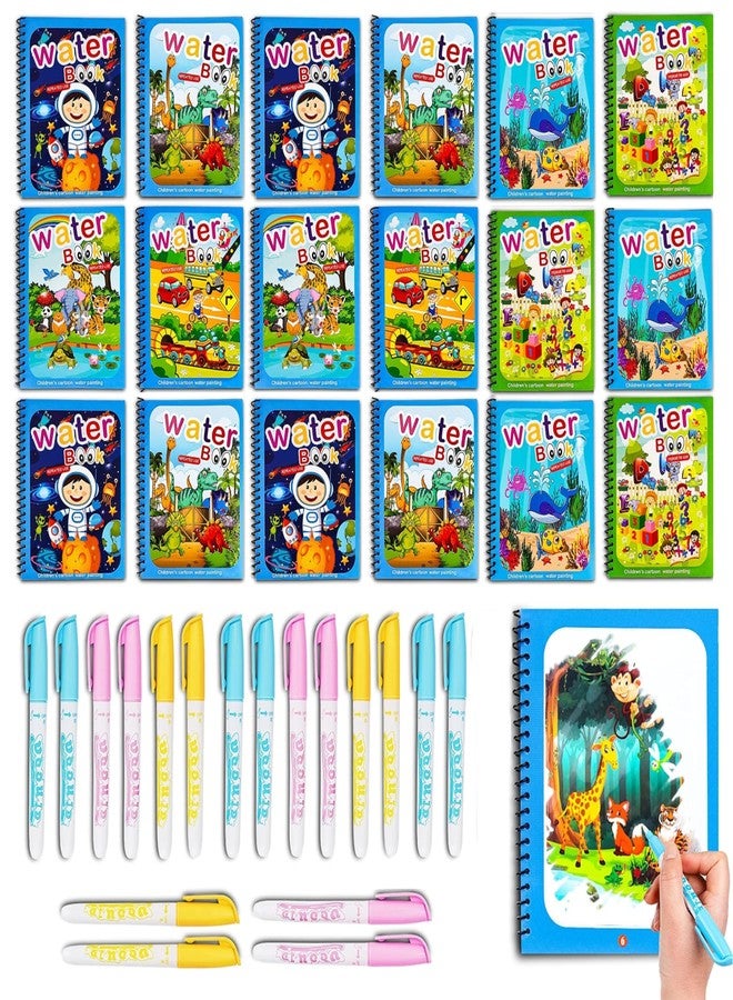 SNAPTRON Return Gifts For birthday For Kids Party -24Pcs Water Coloring Books| Water Doodle Book for 3 4 5 6 7 For Return Gifts for Kids| Reusable Magic Book with Doodle Pen| Best Return Gifts - Image 1