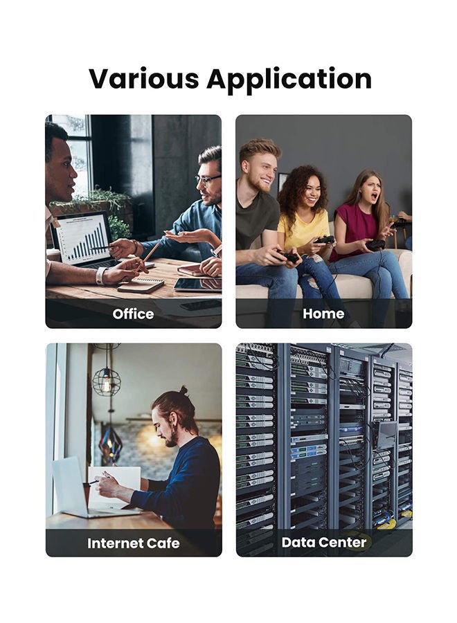 NIBEMINENT High Speed RJ45 cat6 Ethernet Patch Cable LAN Compatible for PS4/PS3, Nintendo Switch, Raspberry Pi 4, Smart TV, Computer, Modem, Router Red - Image 3