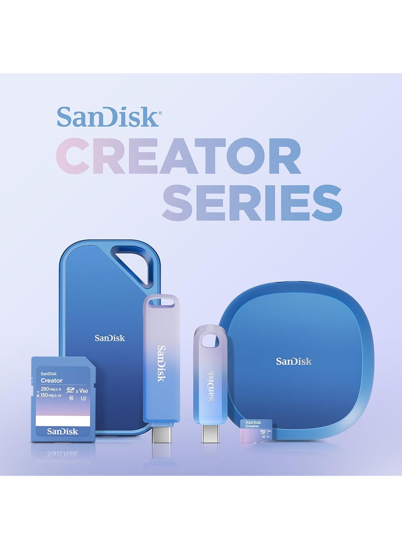 sandisk 4TB Creator PRO Portable, IP65 Rated, 3 Meter Drop Resistance, 2000MB/s Read & 2000MB/s Write, 5 Y Warranty -SDSSDE81C-4T00-G25 - Image 4