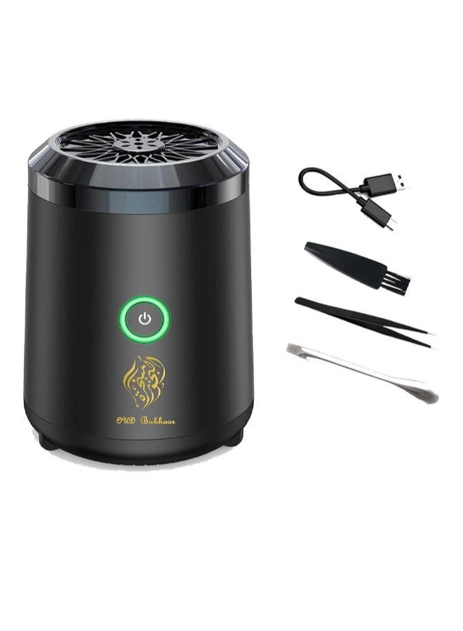 BKMax Mini Chargeble Electric Bakhoor,Small Bakhoor Burner Resin Burner Office & Home Decor Arabia Incense/Bakhoor Burner - Image 1