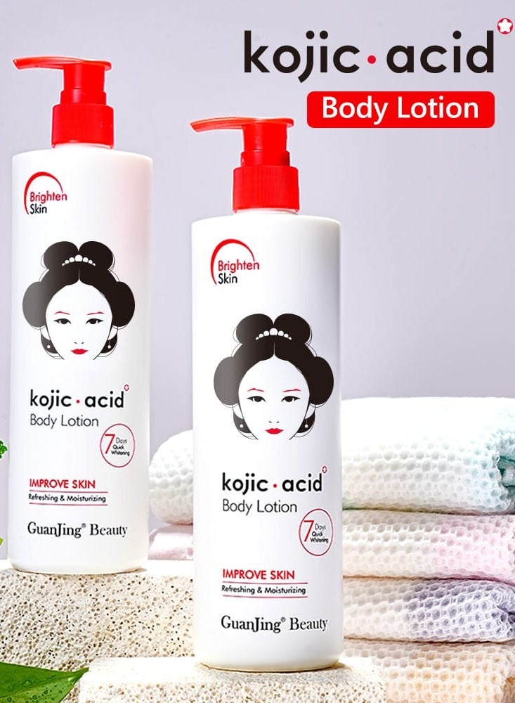 Kojic Acid Body Lotion Improve Skin Refreshing & Moisturizing 480g - Image 3
