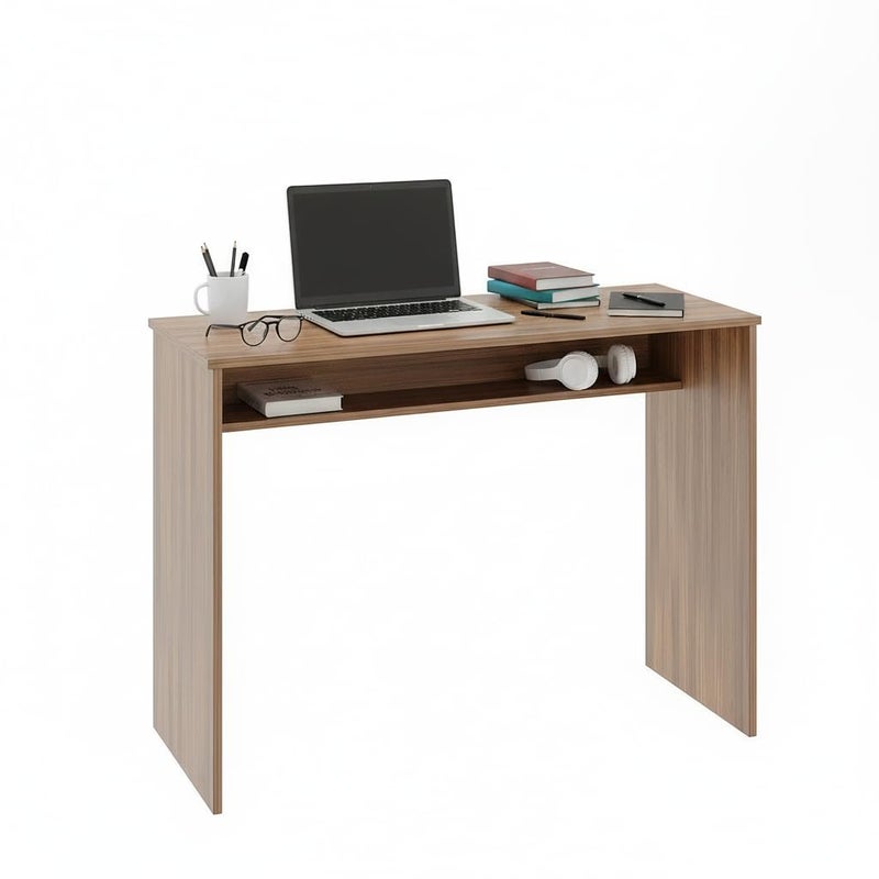 FURNEASER Austin Engineered Wood Study Table with Side Storage Shelves, Space-Saving Computer & Laptop Desk for Home Office, Writing Workstation for Students (ST-WT80-L) - Image 4