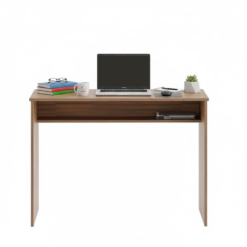 FURNEASER Austin Engineered Wood Study Table with Side Storage Shelves, Space-Saving Computer & Laptop Desk for Home Office, Writing Workstation for Students (ST-WT80-L) - Image 3