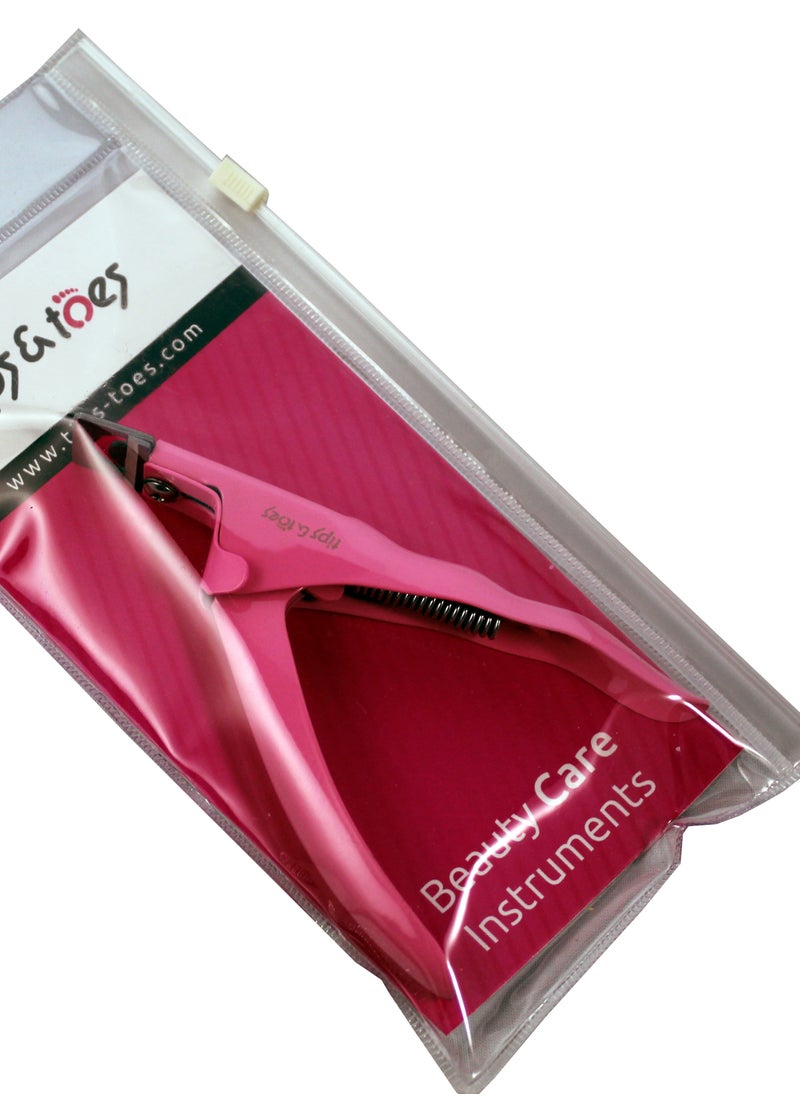 Tips & Toes Nail Tip Cutter Black Red, Stainless Steel  - Image 1