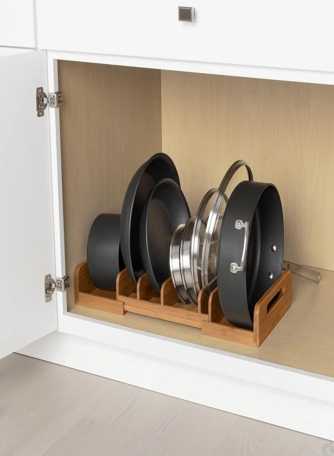 Seville Classics Expandable Cabinet Organizer, Brown Bamboo, 12.83" x 22.5" x 3.23" H - Image 2
