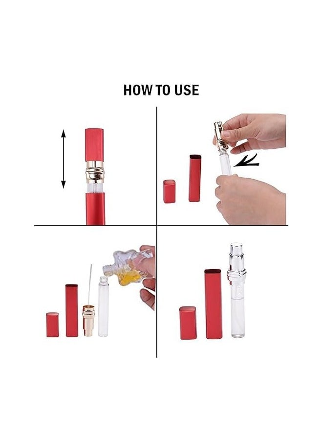 Generic 12ml Luxury Mini Refillable Perfume Bottle - Travel Atomizer Sprayer, Round Tube Pump, Empty Cosmetic Perfume Bottle for Perfume Lovers (Black)  - Image 5
