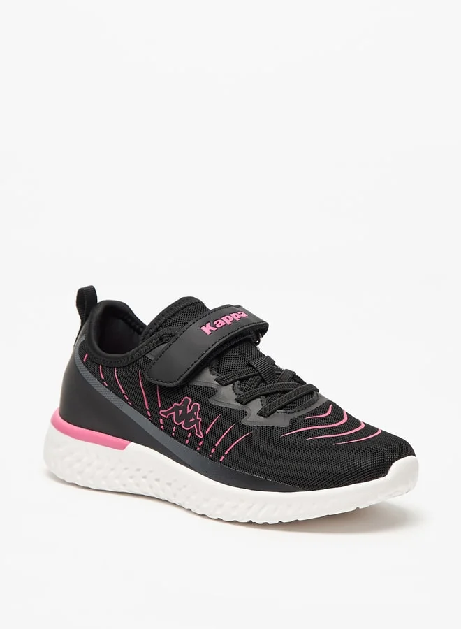 Kappa Girls' Logo Detail Sports Shoes with Hook and Loop Closure