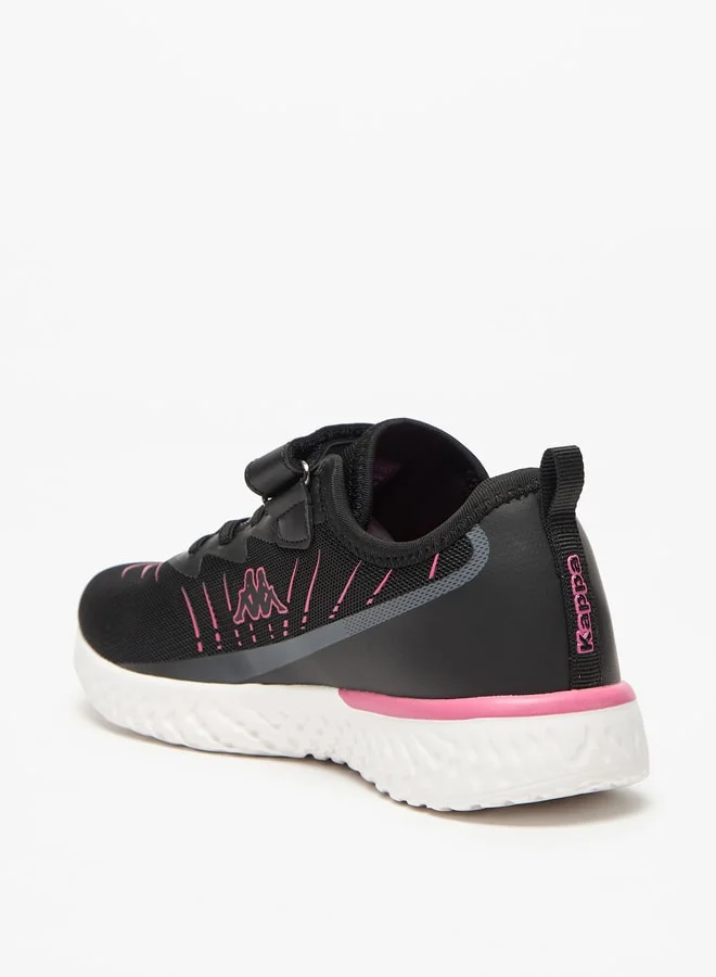 Kappa Girls' Logo Detail Sports Shoes with Hook and Loop Closure