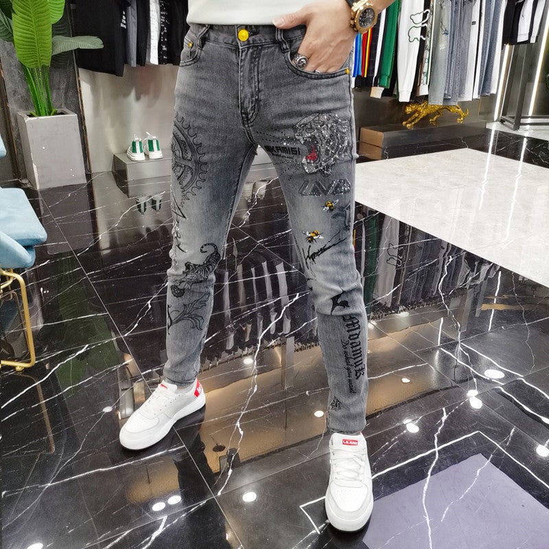 Unisex Casual Daily Denim Jeans - Image 1