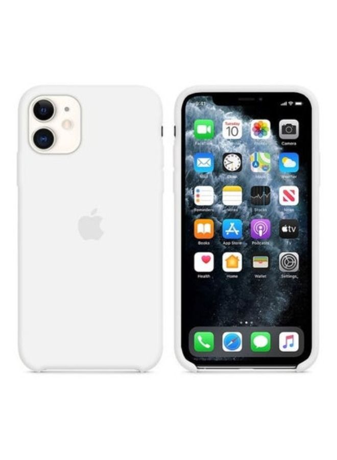 3 حزمة آيفون 11 سيليكون حالة لينة سليم السائل هلام سيليكون للصدمات الهاتف غطاء ستوكات بطانة كامل الجسم حماية 6.1 بوصة أبيض / أسود / البط البري - Image 2