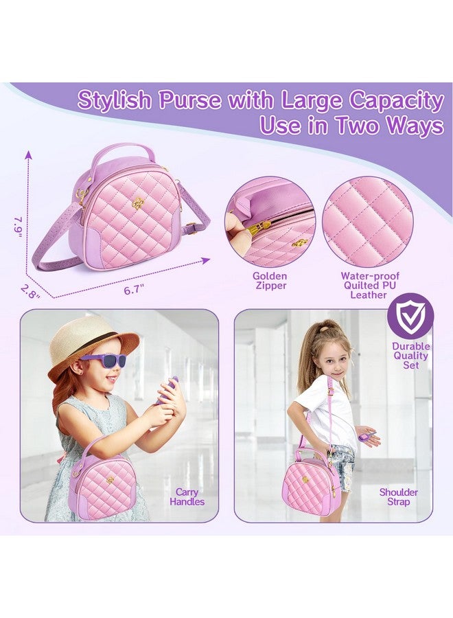 Hohosunlar Hohosunlar Little Girl Purse Accessories, My First Purse Set - Play Makeup Princess Plush Diary Unicorn Eye Mask Wallet Phone Pretend Credit Cards Kids Pretend Play Christmas Toy Gift for Girl Age 3+  - Image 4