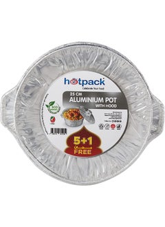 Hotpack وعاء ألمنيوم هوت باك 25 سم 5+1 مجاناً  - Image 1